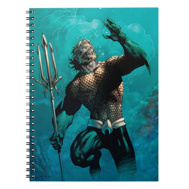 Cuaderno Liga de Justicia #10 Aquaman ahogó la variante de  (Frente)