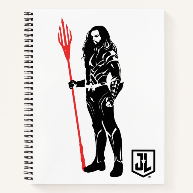 Cuaderno Liga de la Justicia | Aquaman Pose Noir Pop Art (Anverso)