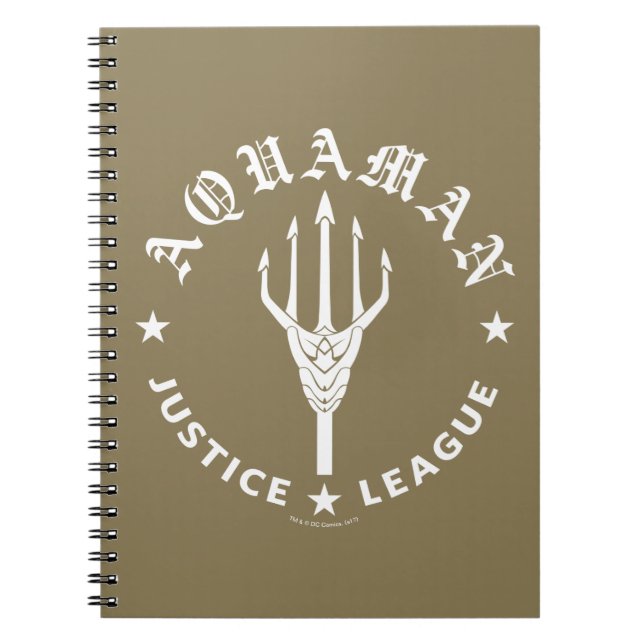 Cuaderno Liga de la Justicia | Emblema de Aquaman Retro Tri (Frente)