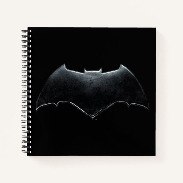 Cuaderno Liga de la Justicia | Símbolo batman metálico (Anverso)