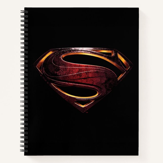 Cuaderno Liga de la Justicia | Símbolo de superman metálico (Anverso)
