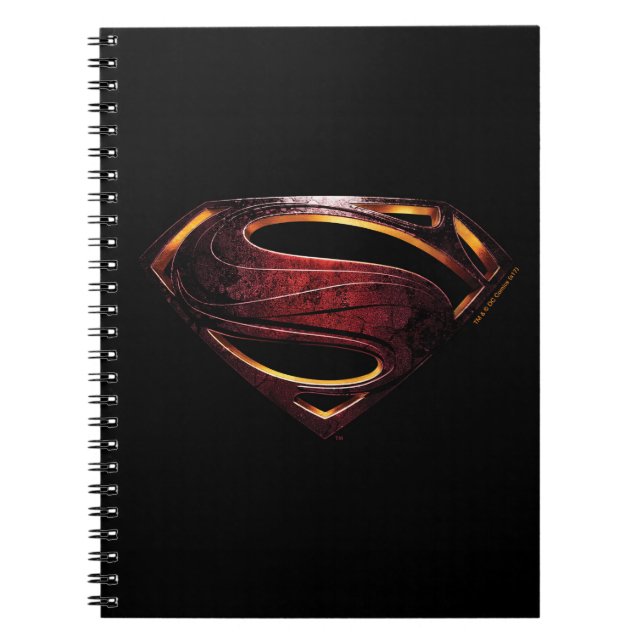 Cuaderno Liga de la Justicia | Símbolo de superman metálico (Frente)