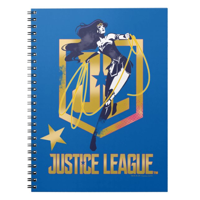 Cuaderno Liga de la Justicia | Wonwoman JL Logo Pop Art (Frente)
