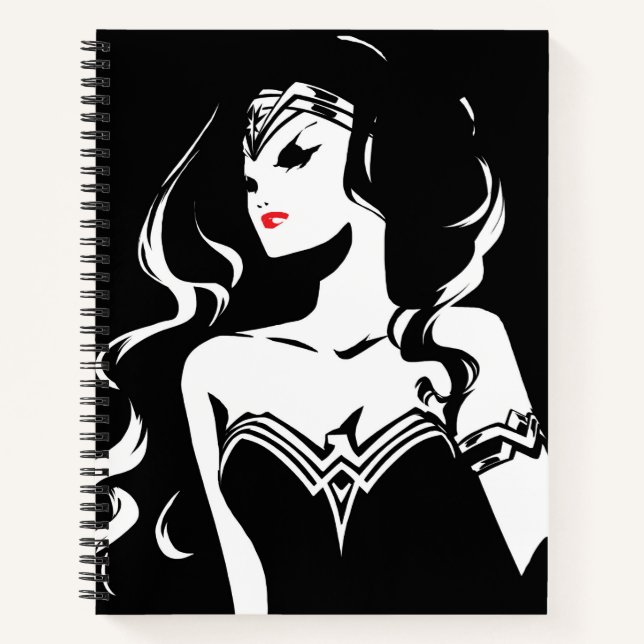 Cuaderno Liga de la Justicia | Wonwoman Noir Pop Art (Anverso)