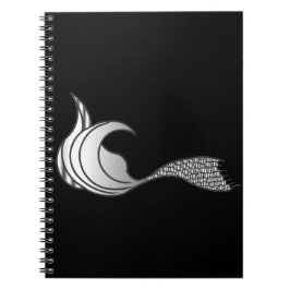 Cuaderno Ligera cola de sirena gris claro - sin texto