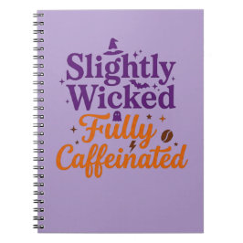 Cuaderno Ligeramente malvada, totalmente cafeinada