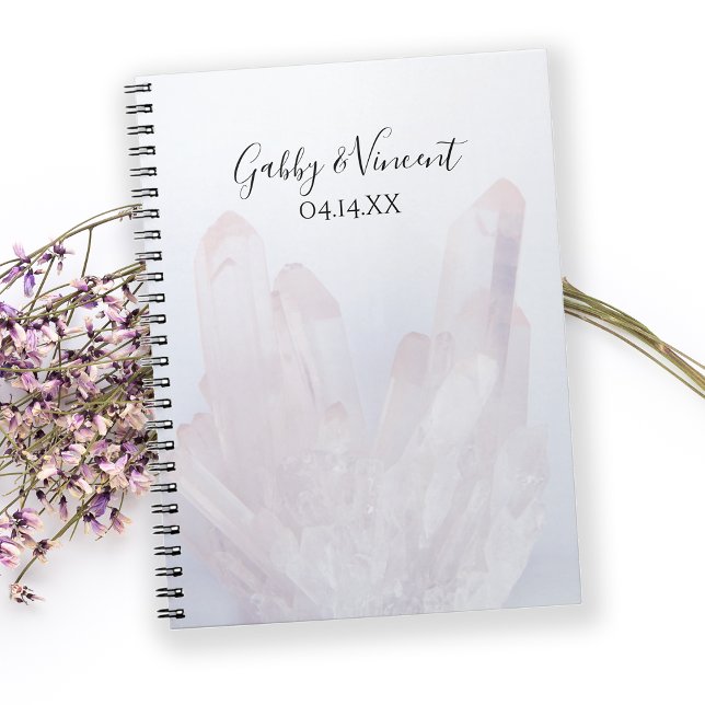 Cuaderno Ligero Lavanda Purple Crystals Boda Libro de invit (Subido por el creador)