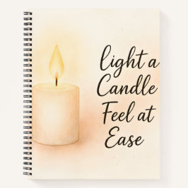 Cuaderno Light a Candle, Feel at Ease" Serenity 