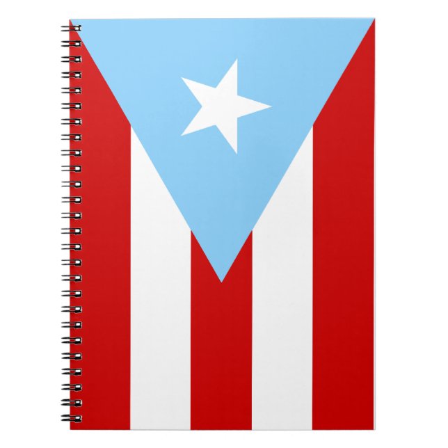 Cuaderno Light Blue Puerto Rican Flag (Frente)