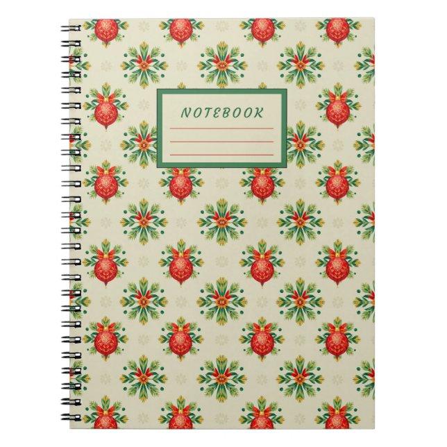 Cuaderno Light Vintage Christmas Pattern Softcover Notebook (Frente)