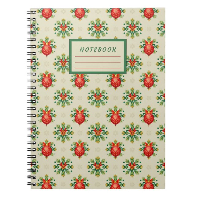 Cuaderno Light Vintage Christmas Pattern Softcover Notebook (Frente)
