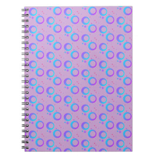 Cuaderno Lila azul violeta púrpura círculo puntos
