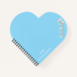 Cuaderno Lila Minimalista Texto Vertical Asignatura Escolar