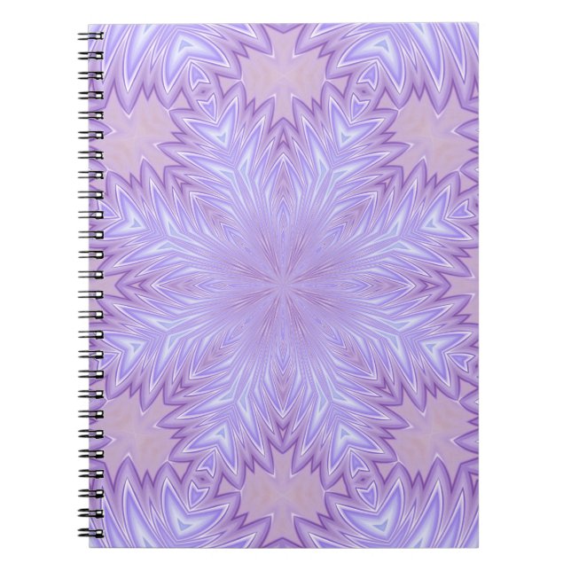 Cuaderno Lila Seda Navidad Abstracto (Frente)