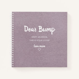 Cuaderno Lilac Dear Bump Keepsake Pregúntate
