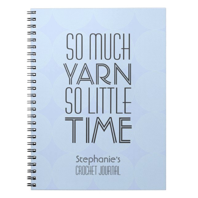 Cuaderno Lilac Geometric Pattern Personalizado Crochet Jour (Frente)