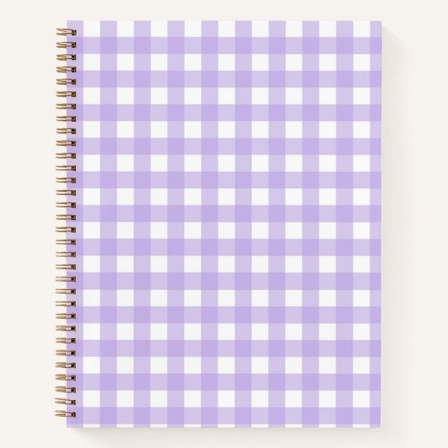 Cuaderno Lilac Gingham Notebook (Anverso)