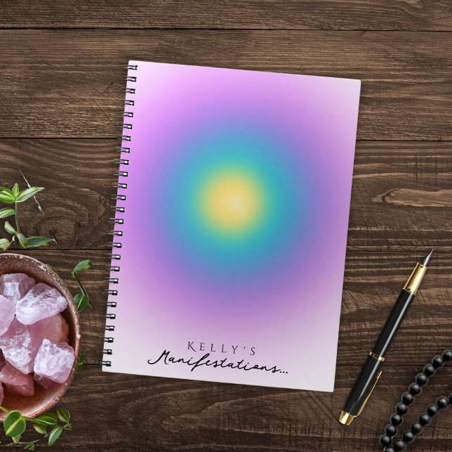 Cuaderno Lilac Manifestation Journal Positive Energy Glow (Subido por el creador)