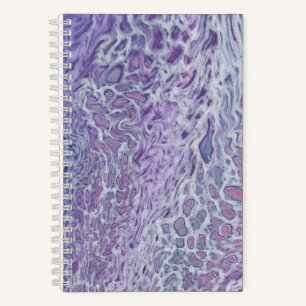 Cuaderno Lilac Pouring Acrílico Resumen de Arte Fluido