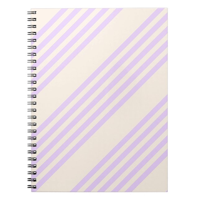Cuaderno Lilac purple and beige five stripes pattern (Frente)