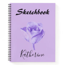 Lilac Purple Personalizado Sketchbook