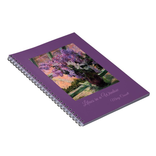 Cuaderno Lilacs en una ventana de Mary Cassatt (Lado Derecho)