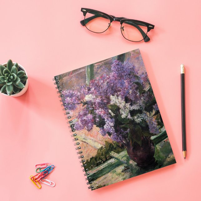 Cuaderno Lilacs en una ventana | Mary Cassatt (Subido por el creador)