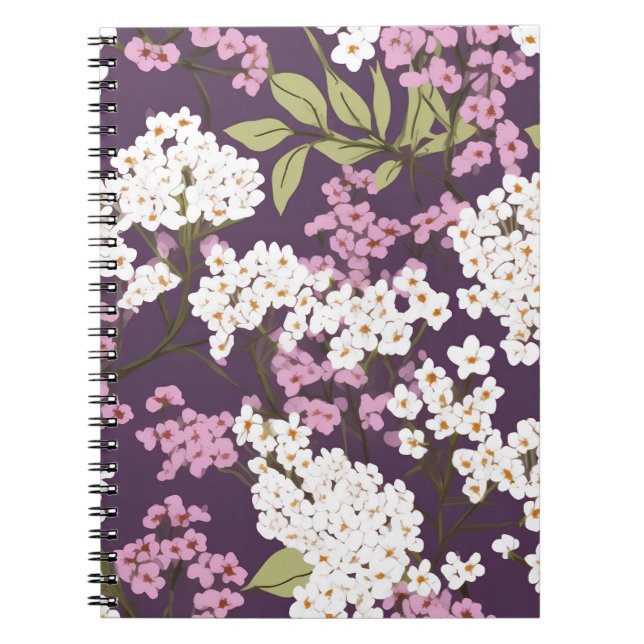 Cuaderno Lilacs Sobre El Púrpura (Frente)
