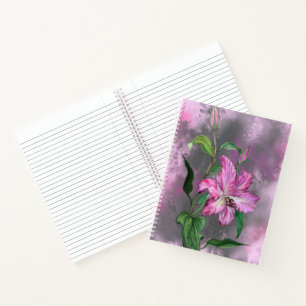 Cuaderno Lilies para equipos portátiles Lirio Púrpura
