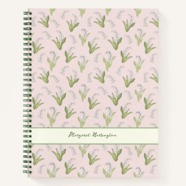 Cuaderno Lily de mano del Valle Elegante Rubor Rosa
