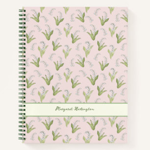 Cuaderno Lily de mano del Valle Elegante Rubor Rosa