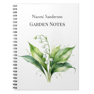 Cuaderno Lily de Valle Aguarola Jardín Amante's