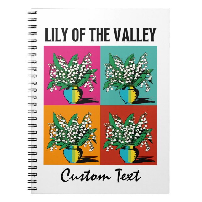 Cuaderno Lily del Valle May Birth Month Flower Gardener (Frente)