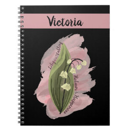 Cuaderno Lily of the Valley Happiness Personalized Photo