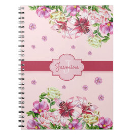 Cuaderno Lily y Peony Floral Pink