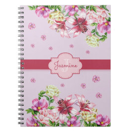 Cuaderno Lily y Peony Floral Purple