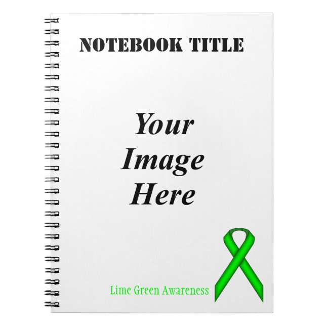 Cuaderno Lime Green Standard Ribbon por Kenneth Yoncich (Frente)