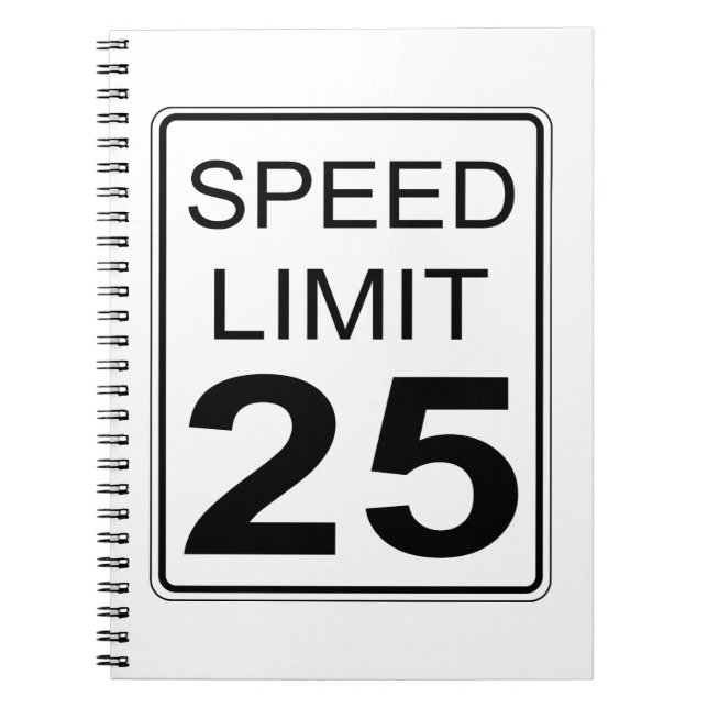 Cuaderno Límite de velocidad (Frente)