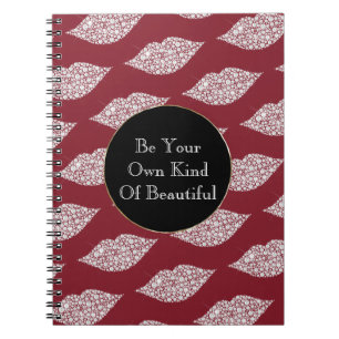 Cuaderno Límites rojos de diamante blanco