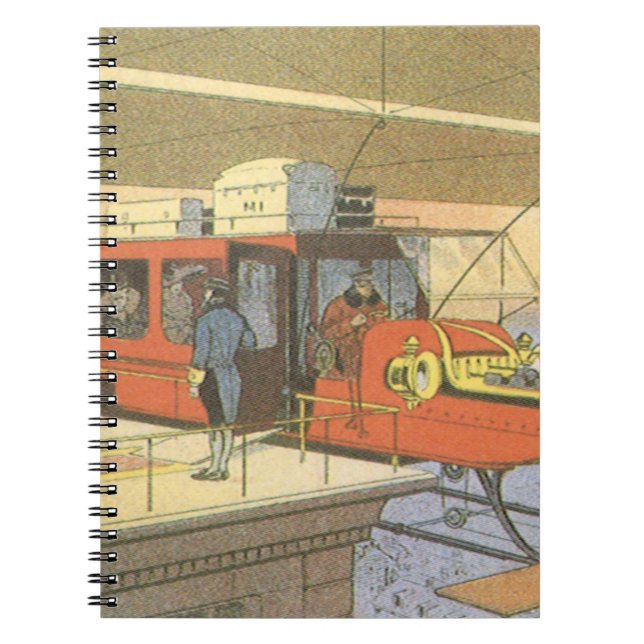 Cuaderno Limo de Avión Helicóptero de Ciencia Ficción Vinta (Frente)