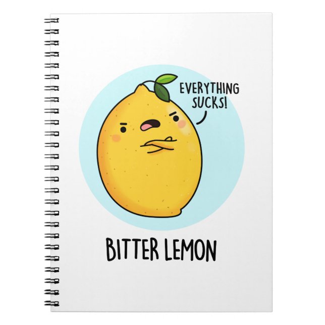 Cuaderno Limón Amargo Chiste Fruta Divertida  (Frente)