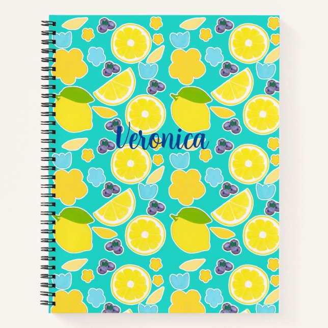 Cuaderno Limón de verano moderno (Anverso)