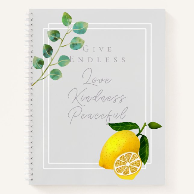 Cuaderno Limon Gris Chic (Anverso)
