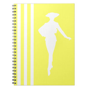 Cuaderno Limonada Rayas Modernas con Silueta de Moda
