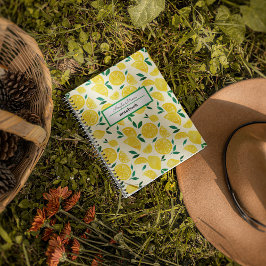 Cuaderno Limones acuarelas - amarillo y verde