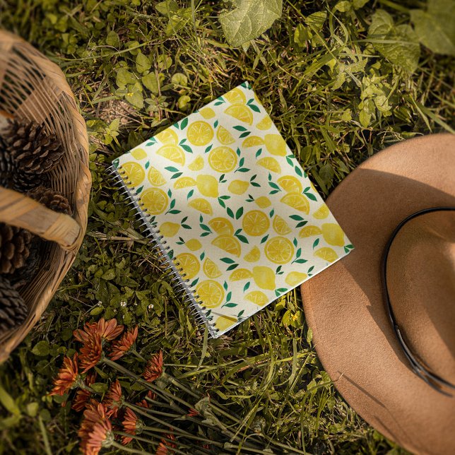 Cuaderno Limones acuarelas - ilustracion amarillo y verde (Subido por el creador)