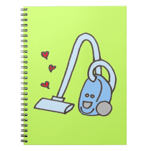 Cuaderno Limpiador de vacío con corazón (Frente)