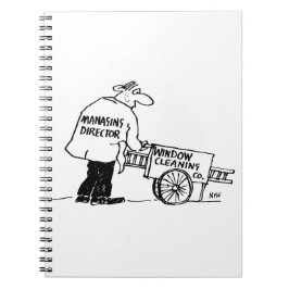 Cuaderno Limpiador de ventanas con carro de limpieza de ven