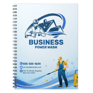 Cuaderno Limpieza moderna con lavado a presión Limpieza de
