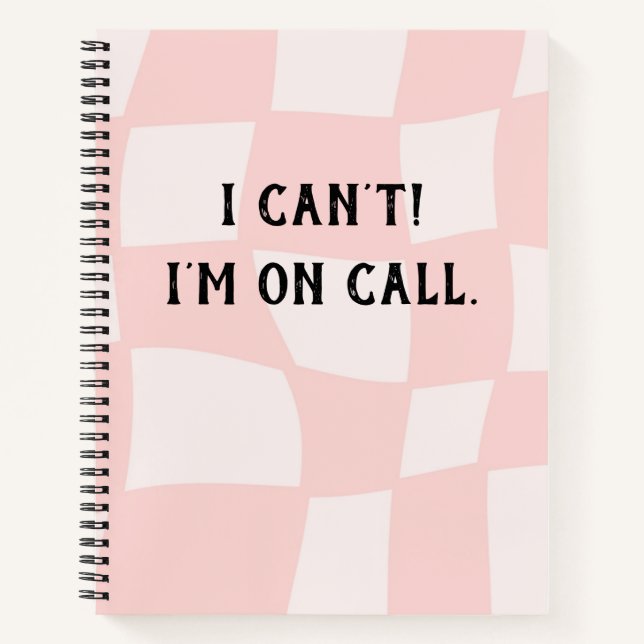 Cuaderno limpio de diario | no puedo estoy de guar (Anverso)